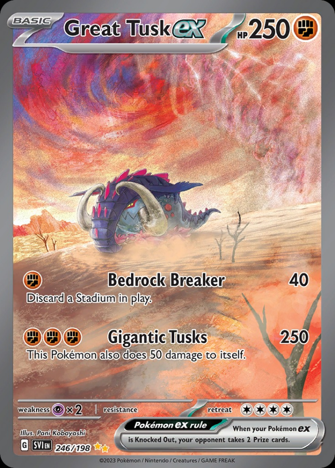 Great Tusk ex 246/198 - Scarlet&Violet Base Set