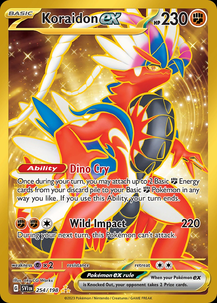 Koraidon ex 254/198 - Scarlet&Violet Base Set