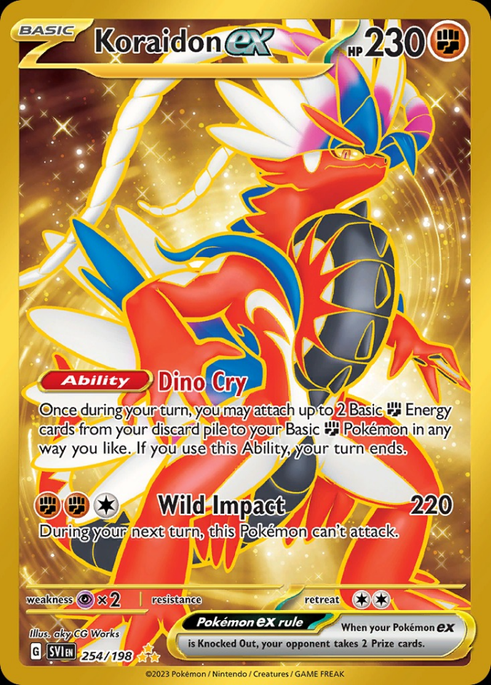 Koraidon ex 254/198 - Scarlet&Violet Base Set