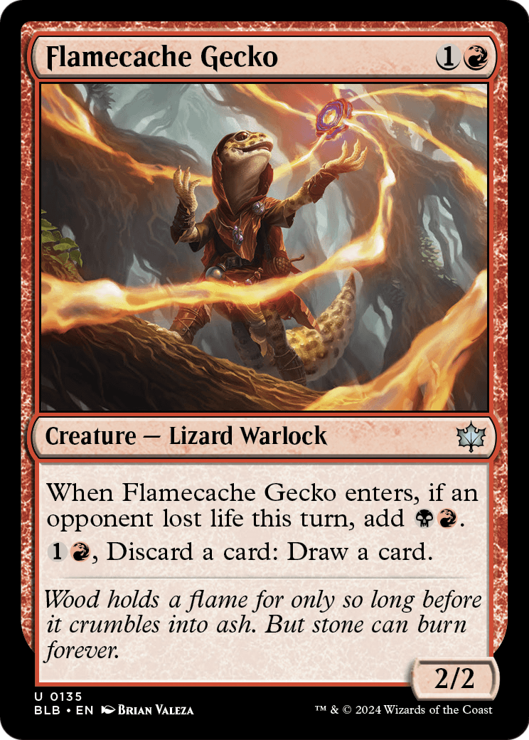 Flamecache Gecko ( Traditional Foil )