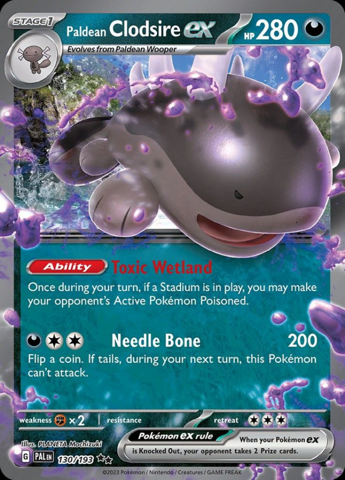 Paldean Clodsire ex 130/193 - Paldea Evolved