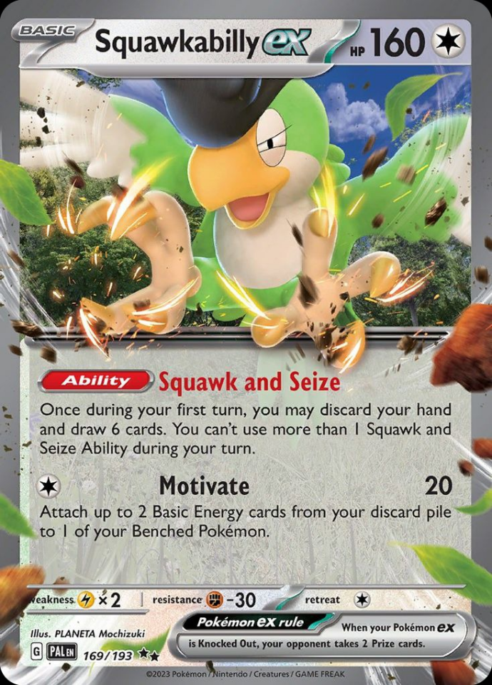 Squawkabilly ex 169/193 - Paldea Evolved