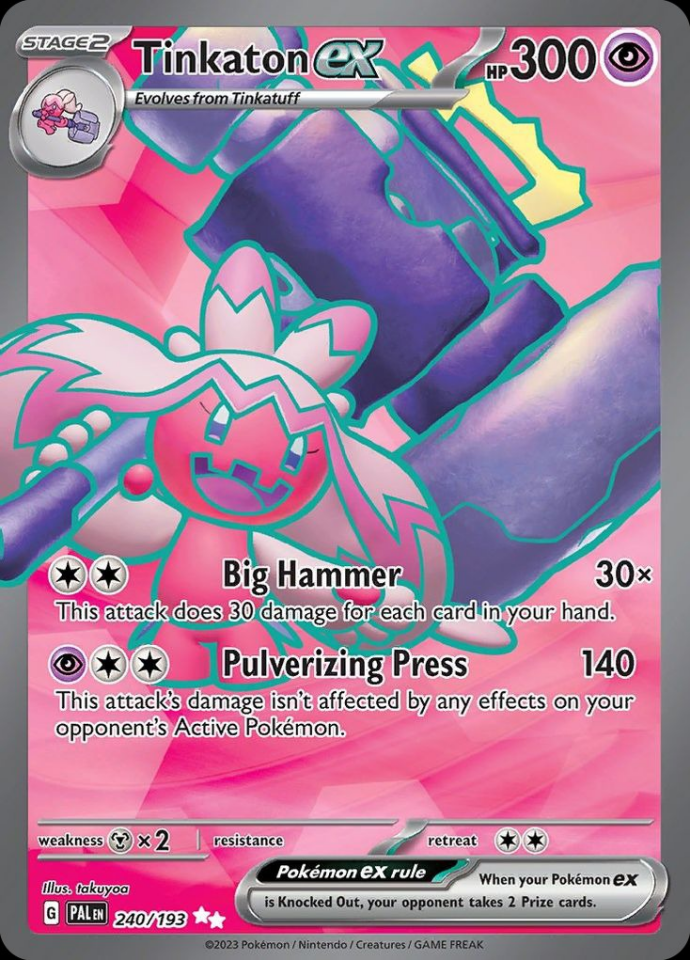 Tinkaton ex 240/193 - Paldea Evolved