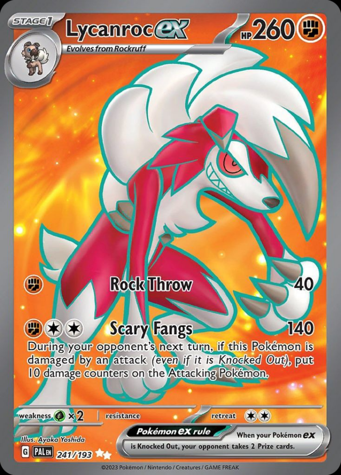 Lycanroc ex 241/193 - Paldea Evolved