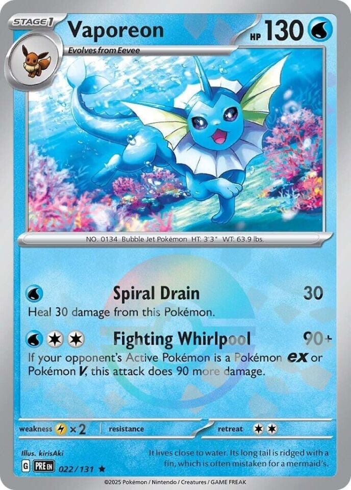 Vaporeon [Poke Ball] 022/143 - Prismatic Evolutions