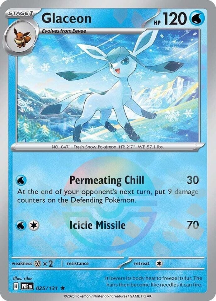 Glaceon [Poke Ball] 025/143 - Prismatic Evolutions