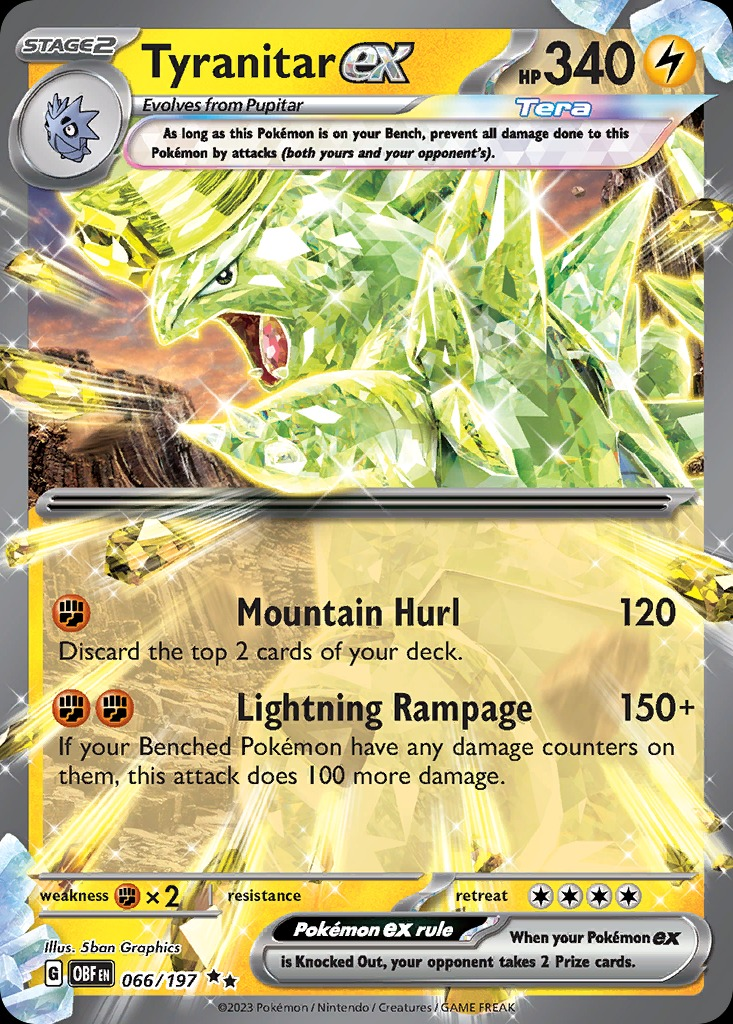 Tyranitar ex 066/197 - Obsidian Flames