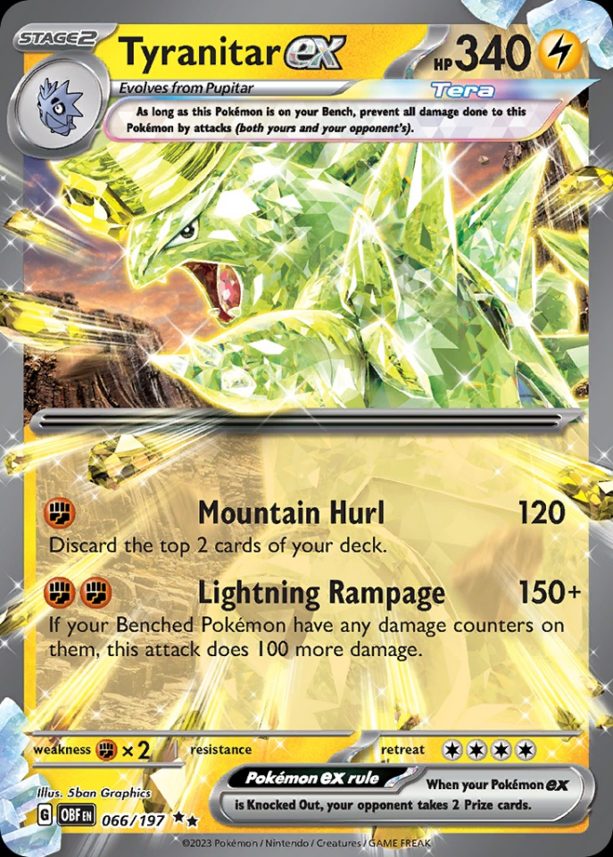 Tyranitar ex 066/197 - Obsidian Flames