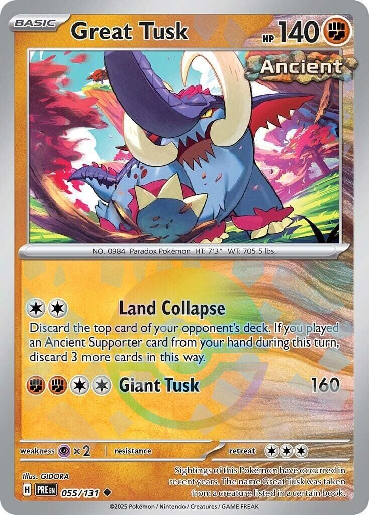 Great Tusk [Poke Ball] 055/143 - Prismatic Evolutions
