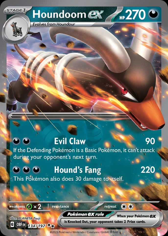 Houndoom ex 134/197 - Obsidian Flames