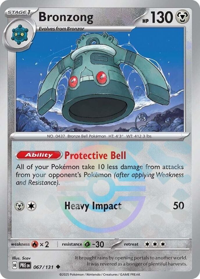 Bronzong [Poke Ball] 067/143 - Prismatic Evolutions