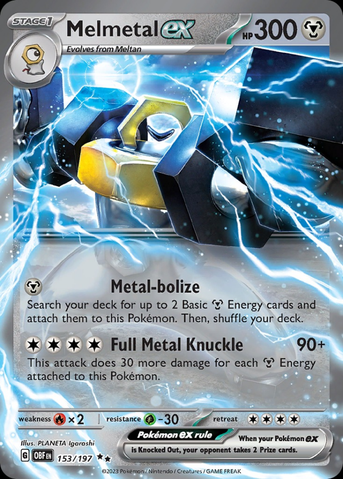 Melmetal ex 153/197 - Obsidian Flames