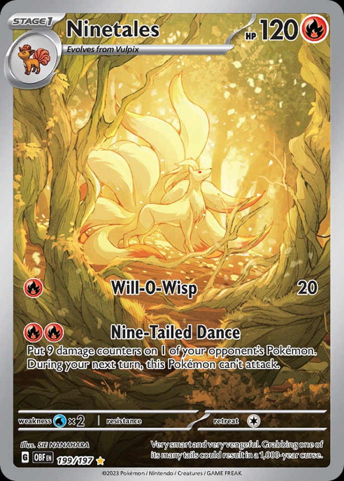 Ninetales 199/197 - Obsidian Flames