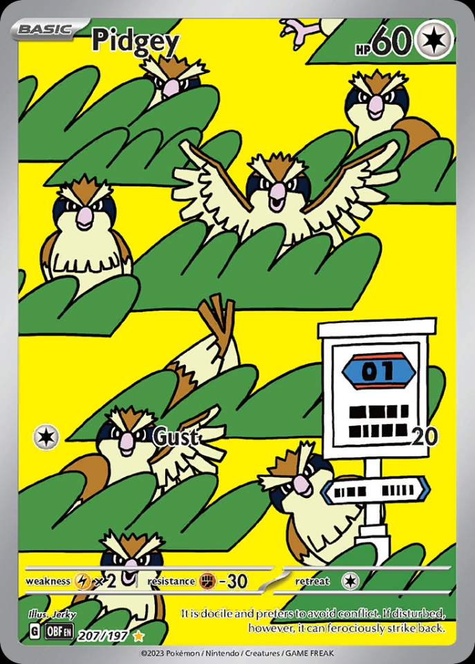 Pidgey 207/197 - Obsidian Flames