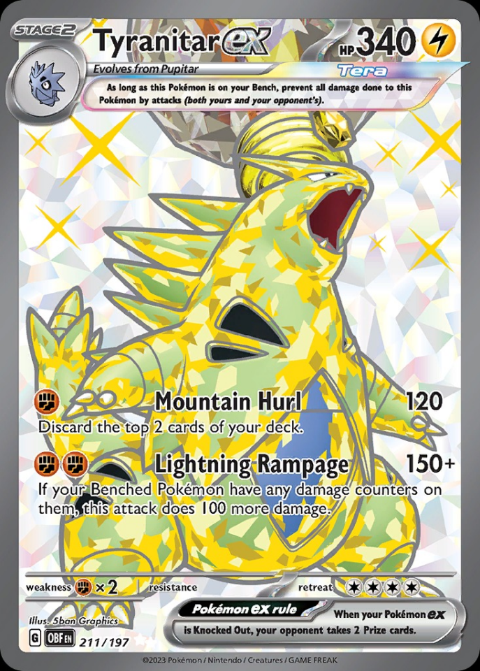 Tyranitar ex 211/197 - Obsidian Flames