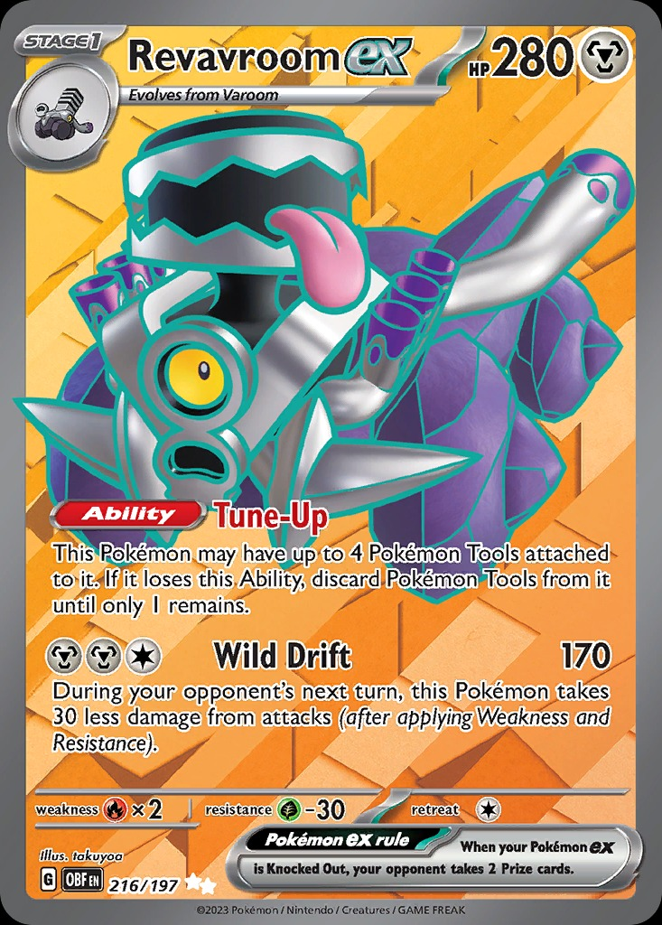 Revavroom ex 216/197 - Obsidian Flames