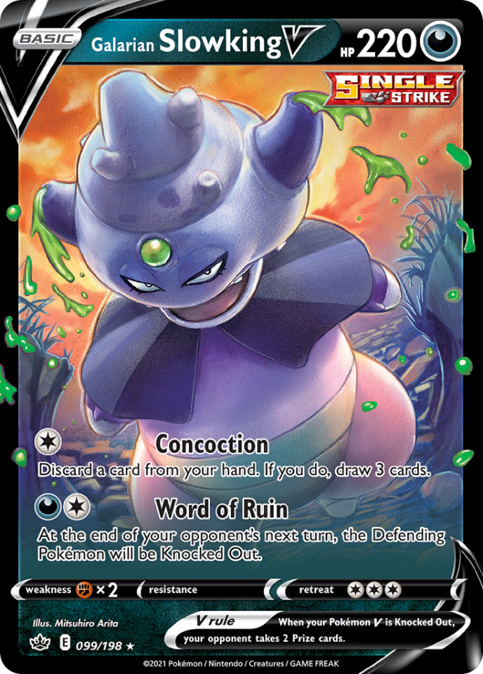 Galarian Slowking V 099/198 - Chilling Reign