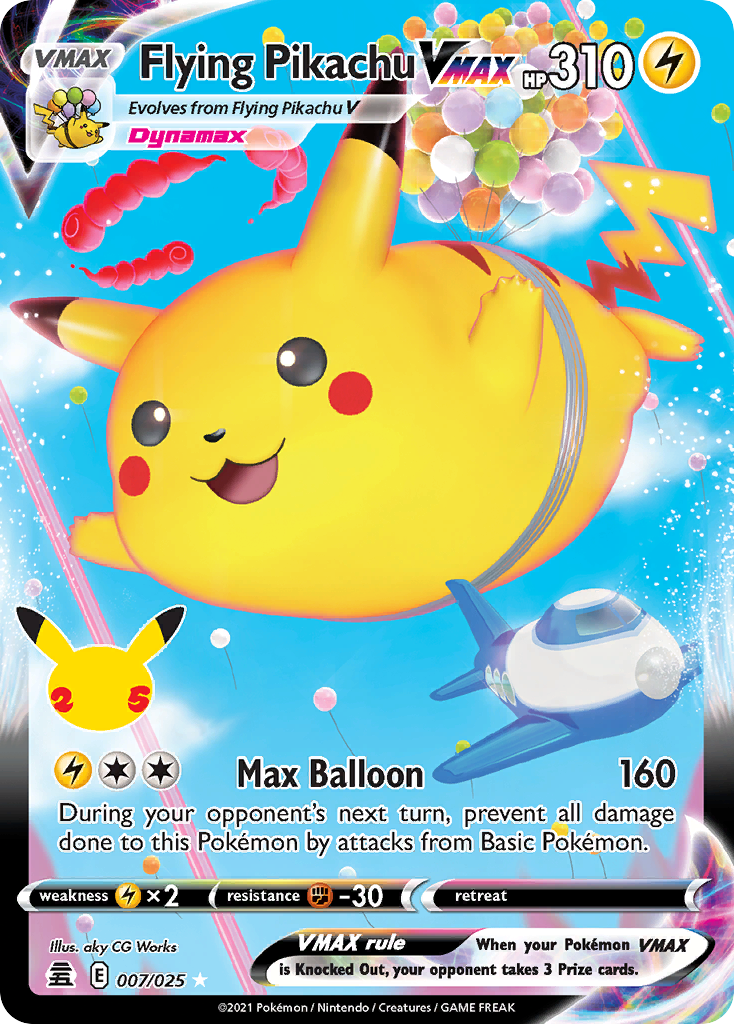 Flying Pikachu VMAX 007/025 - Celebrations