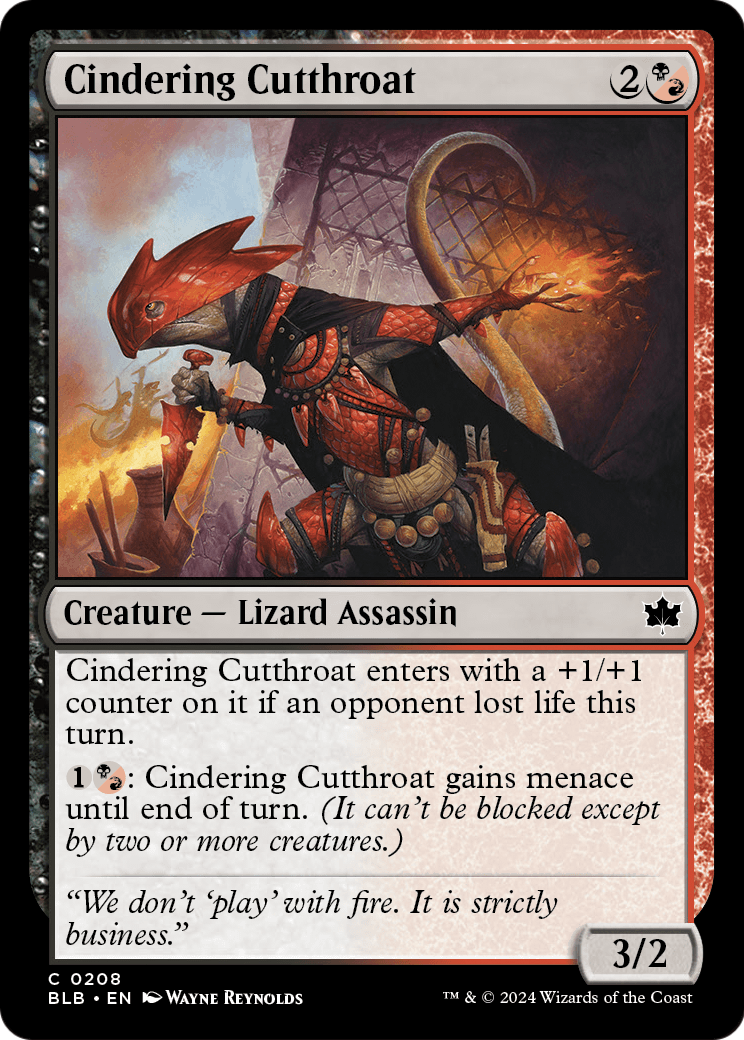Cindering Cutthroat ( Traditional Foil )
