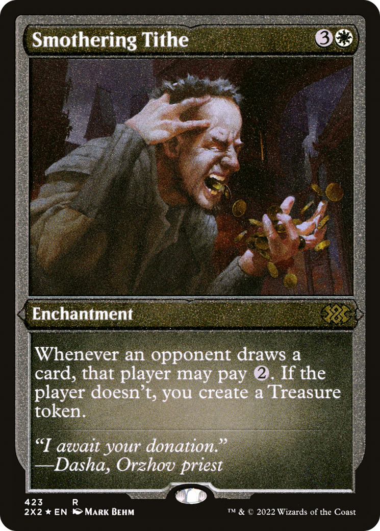 Smothering Tithe ( Etched Foil )