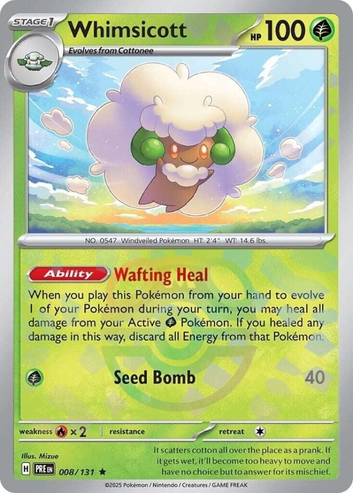 Whimsicott [Master Ball] 008/143 - Prismatic Evolutions