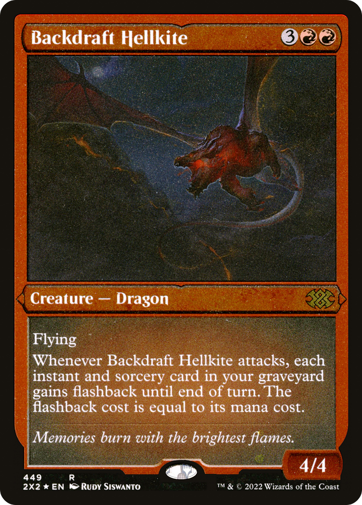 Backdraft Hellkite ( Etched Foil )