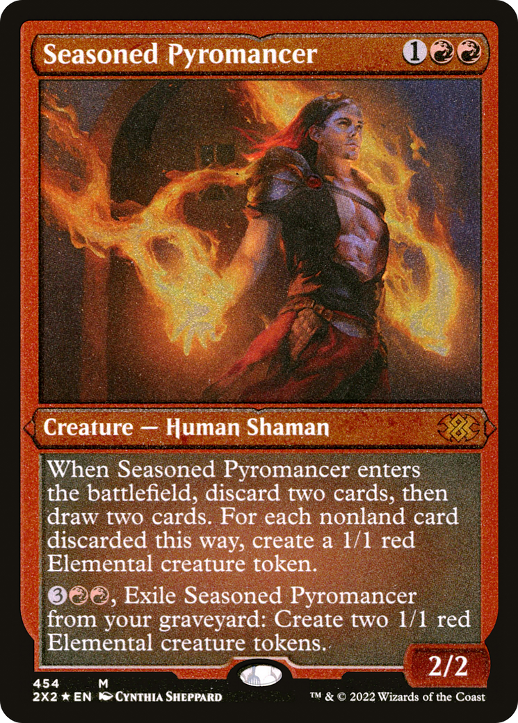Seasoned Pyromancer ( Etched Foil )