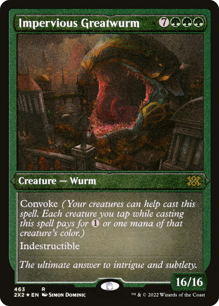 Impervious Greatwurm ( Etched Foil )