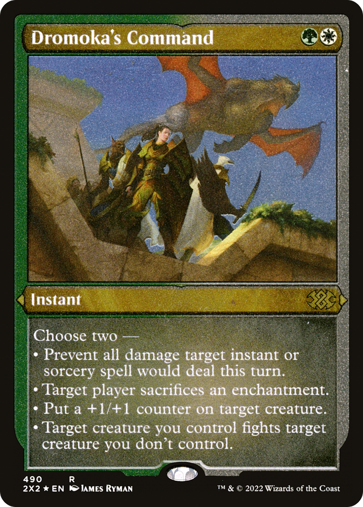 Dromoka's Command ( Etched Foil )