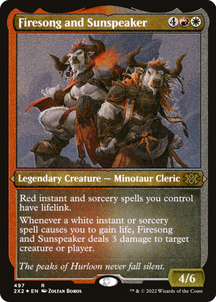 Firesong and Sunspeaker ( Etched Foil )