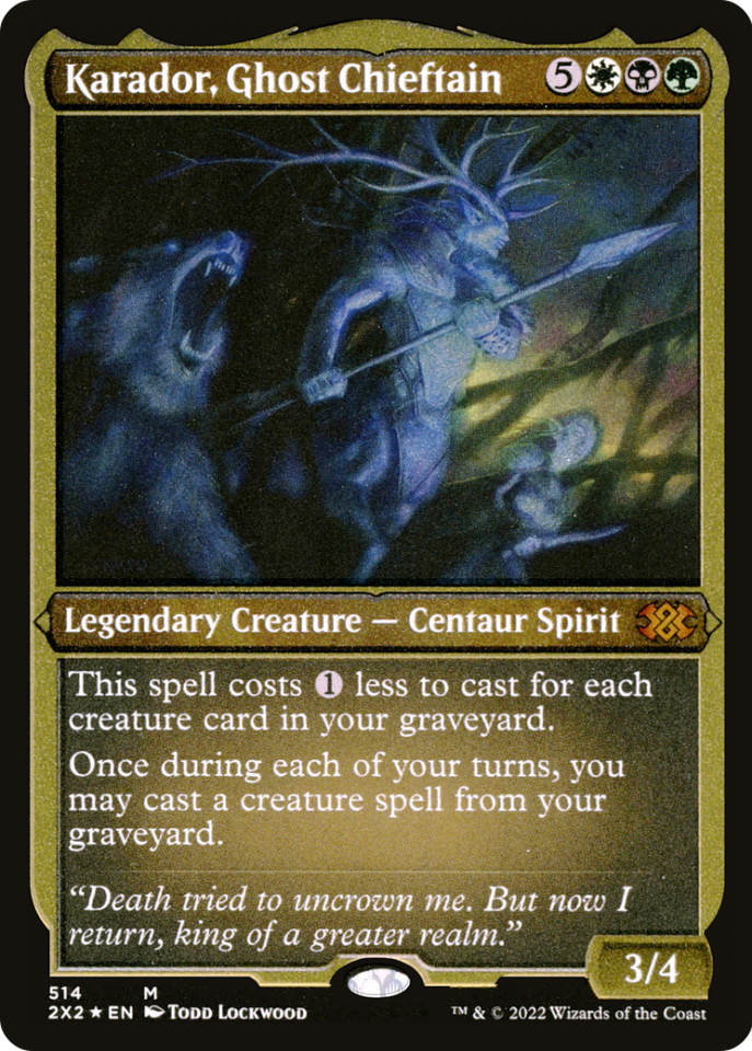 Karador, Ghost Chieftain ( Etched Foil )