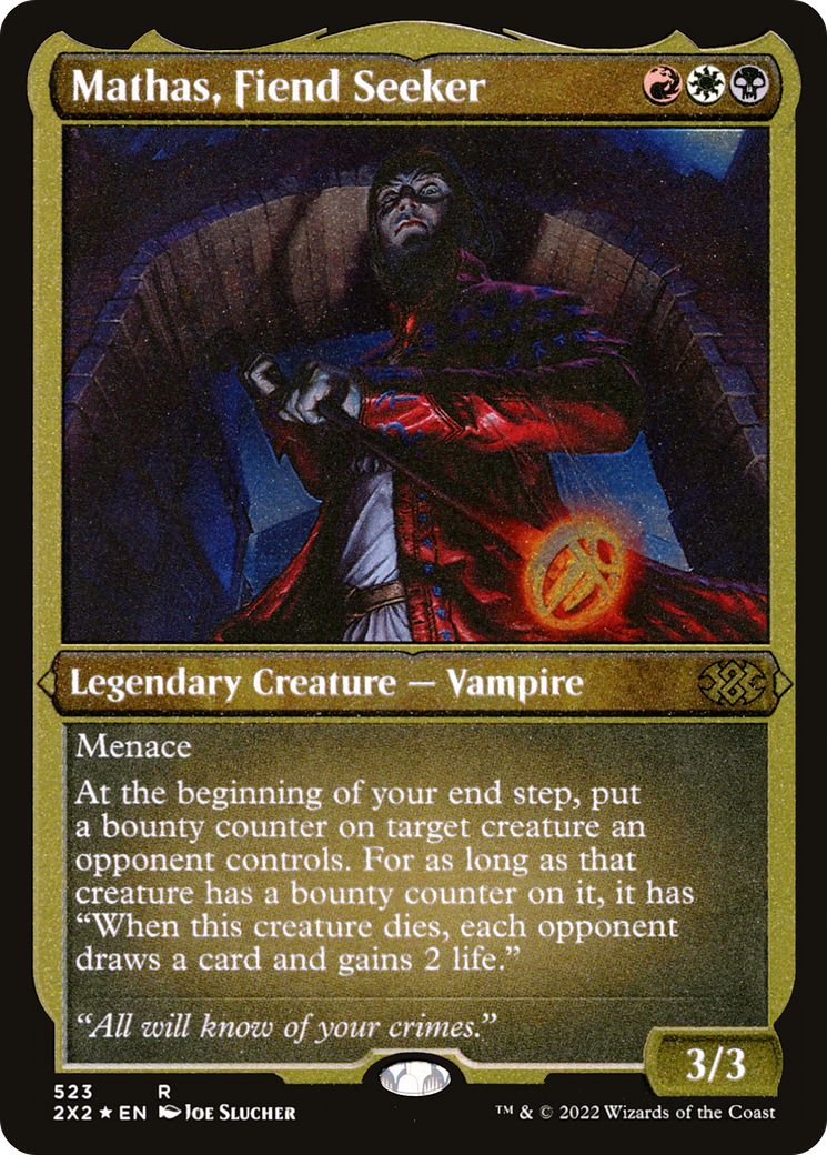 Mathas, Fiend Seeker ( Etched Foil )