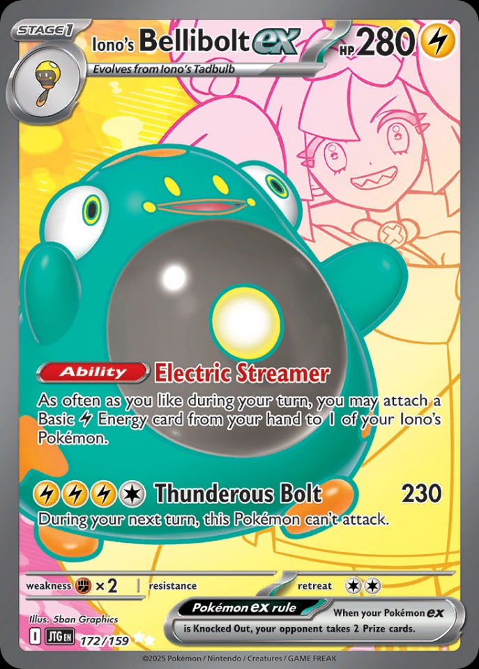 Iono's Bellibolt Ex 172/159 - Journey Together