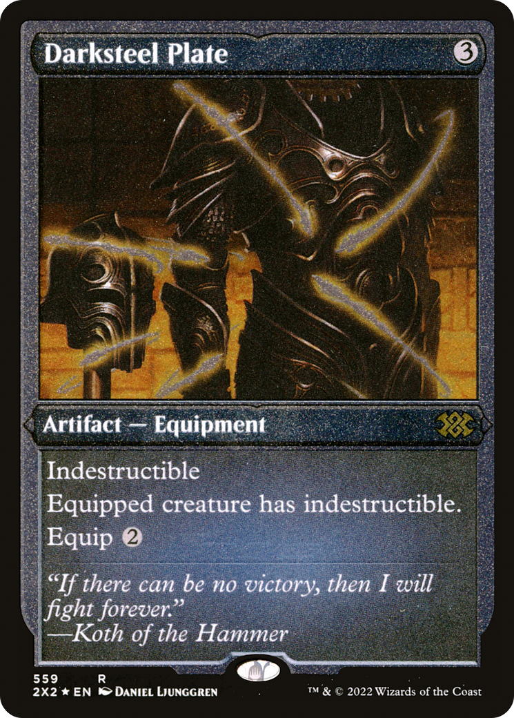 Darksteel Plate ( Etched Foil )