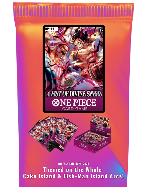 Yakında Stoklarda ! <br> One Piece TCG <br>OP-11 - A FIST OF DIVINE SPEED<br> Ürünleri İncele ! 